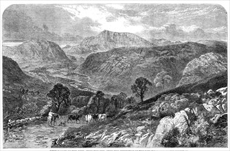 The Valley of the Lledr, by J. C. Reed, from the exhibition of the new Water-Colour Society, 1861. Creator: Unknown.