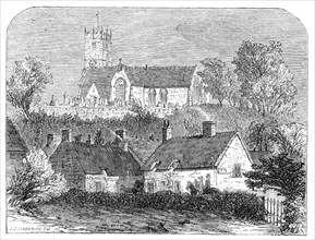 Godshill Church, Isle of Wight, 1861. Creator: Unknown.