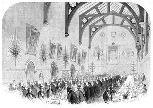The Installation of Lord Palmerston as Lord Warden of the Cinque Ports: the banquet... 1861. Creator: Unknown.