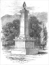 Monument to the Royal Marines erected in the cemetery, Hong-Kong, China, 1861. Creator: Unknown.