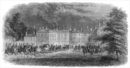 Arrival of the Prince at Clumber, 1861. Creator: Unknown.