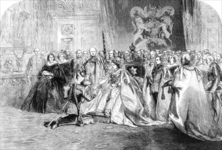 The First Investiture by Her Majesty of the Most Exalted Order of the Star of India..., 1861. Creator: Unknown.