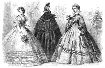 Paris fashions for December, 1861. Creator: Unknown.