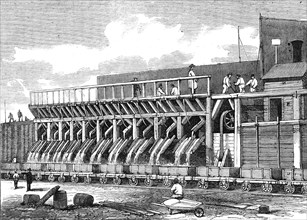 London Main Drainage: the Concrete Mills at Plaistow, 1861. Creator: Unknown.