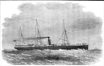 The London and Edinburgh Shipping Company's new steam-ship Oscar, 1861. Creator: Edwin Weedon.