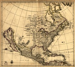 North America divided into its III principall [sic] parts, 1685. Creator: Philip Lea.