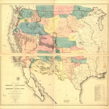 Map of the territory of the United States from the Mississippi to the Pacific Ocean..., (1858?). Creators: Gouverneur Kemble Warren, Edward Selmar Siebert.