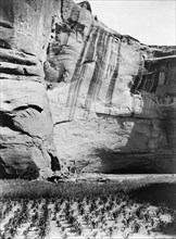Today and Yesterday-Navajo. Antelope Ruin, Canyon del Muerto, c1906. Creator: Edward Sheriff Curtis.