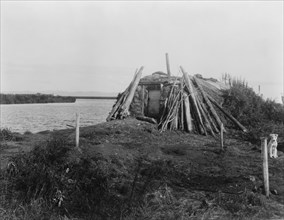 On the Selawik River, c1929. Creator: Edward Sheriff Curtis.