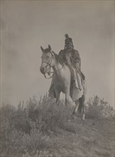 On the lookout, 1908. Creator: Edward Sheriff Curtis.