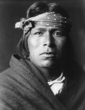 An Acoma man, c1905. Creator: Edward Sheriff Curtis.
