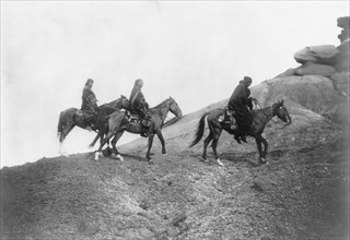 Into the hills-Navaho, c1905. Creator: Edward Sheriff Curtis.