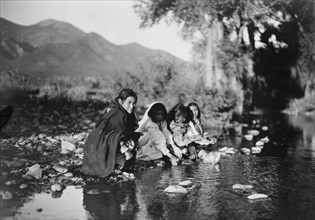 Taos children, c1905. Creator: Edward Sheriff Curtis.