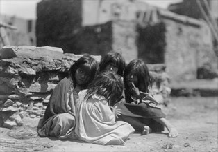 Hopi children, c1905. Creator: Edward Sheriff Curtis.