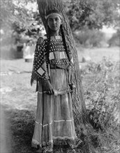 Sioux maiden, c1908. Creator: Edward Sheriff Curtis.