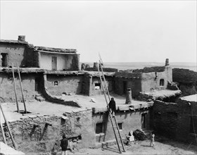 A corner of Zuni, c1903. Creator: Edward Sheriff Curtis.