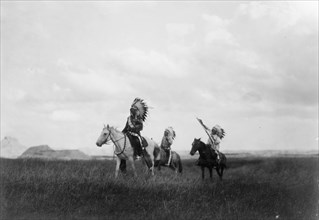The march of the Sioux, c1905. Creator: Edward Sheriff Curtis.