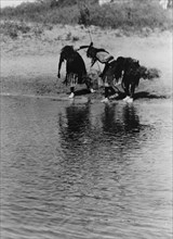 Water rite purification, Cheyenne animal dance, c1927. Creator: Edward Sheriff Curtis.