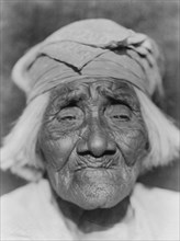 A Santa Ysabel Woman-Diegueño, c1924. Creator: Edward Sheriff Curtis.