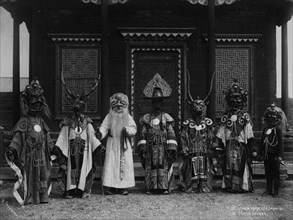 Gusinoozersky datsan. Masks of gods, early 19th century. Creator: Nikolai Apollonovich Charushin.