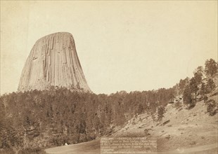 Devil's Tower Devil's Tower or Bear Lodge (Mato [ie Mateo] Tepee of the ..., 1888. Creator: John C. H. Grabill.