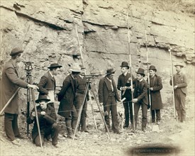 Deadwood Central RR Engineer Corps, 1888. Creator: John C. H. Grabill.