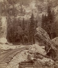 Signal Rock Elk Canyon on Black Hills & Ft P RR, 1890. Creator: John C. H. Grabill.