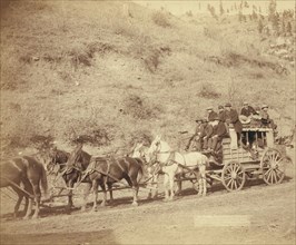 The last Deadwood Coach Last trip of the famous Deadwood Coach, 1890. Creator: John C. H. Grabill.