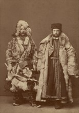 Krasnoyarsk merchants at the fair in Nizhny Novgorod, 1860-1870. Creator: Andrei Osipovich Karelin.
