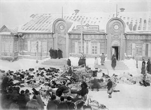 Arrival of Winter Mail, 1890. Creator: Ivan Nikolaevich Krasnov.