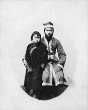 Gilyak, wearing a kaftan, 1865-1871. Creator: VV Lanin.