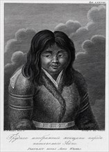 Illustration of an Ainu Woman, 1813. Creator: Jegor Skotnikoff.