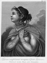 A Woman From Nukagiva Island, 1813. Creator: Jegor Skotnikoff.