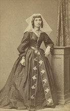Full-length portrait of Georgian woman, facing slightly right, between 1870 and 1886. Creator: Unknown.