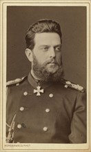 Grand Duke Vladimir Aleksandrovich, head-and-shoulders portrait, facing..., between 1870 and 1880. Creator: Unknown.