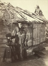 Group of Tartars [ie, Tatars], maiden & boy at small village near Minisinsk..., between 1885 and 86. Creator: Unknown.