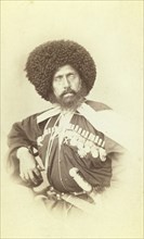 Half-length portrait of Transcaucasian man, facing front, between 1870 and 1886. Creator: Unknown.
