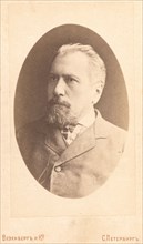 Stebnitski i, head-and-shoulders portrait, facing left, between 1880 and 1886. Creator: Unknown.