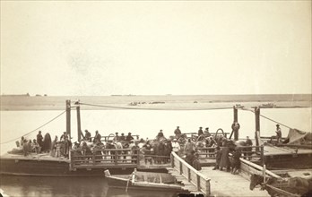 The Ferry at Semapolatinsk [ie, Seme i], between 1885 and 1886. Creator: Unknown.