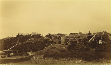 View of dwellings at native village,1894 and 1895. Creator: Unknown.