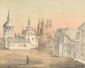 Archpriest's House and the Alekseevskii Monastery, 1871. Creators: M Kolosov, J Rogulin.