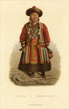Buryat Woman, 1856. Creator: Ivan Dem'ianovich Bulychev.