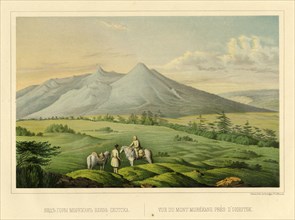 View of Morekan, a Mountain near Okhotsk, 1856. Creator: Ivan Dem'ianovich Bulychev.