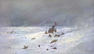 Troops Buried by a Snowstorm, 19th century. Creator: Nikolay Nikolaevich Karazin.