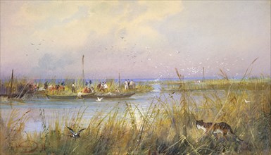 Surveying Coastal Wetlands, 19th century. Creator: Nikolay Nikolaevich Karazin.