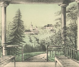 View of the Garden at the Summer House of V.I. Astashev, 1871. Creators: M Kolosov, J Rogulin.