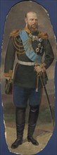 Portrait of Alexander III, 1880-1889. Creator: Mikhail Znamensky.