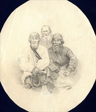 Peasants, 2nd half of 19th century. Creator: Mikhail Znamensky.
