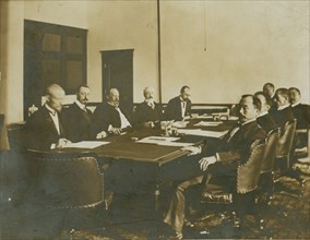Views of the peace conference in session, 1905. Creator: Unknown.