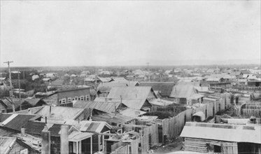 A group of homes, between c1900 and 1916. Creator: Unknown.